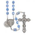  SAPPHIRE AURORA BOREALIS ROSARY WITH 20 MYSTERIES CENTER 